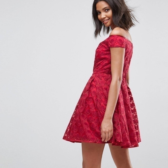 Hell Bunny Limited Edition Paris Lace Off the Shoulder Dress, New with Tags - Picture 3 of 7